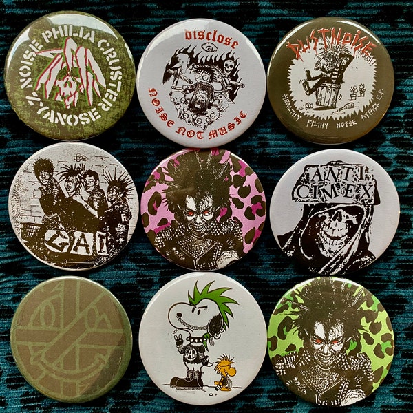 First Edition Individual 58mm Punk Badges