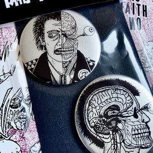 PARANOID 58mm Chrome Badge Pack