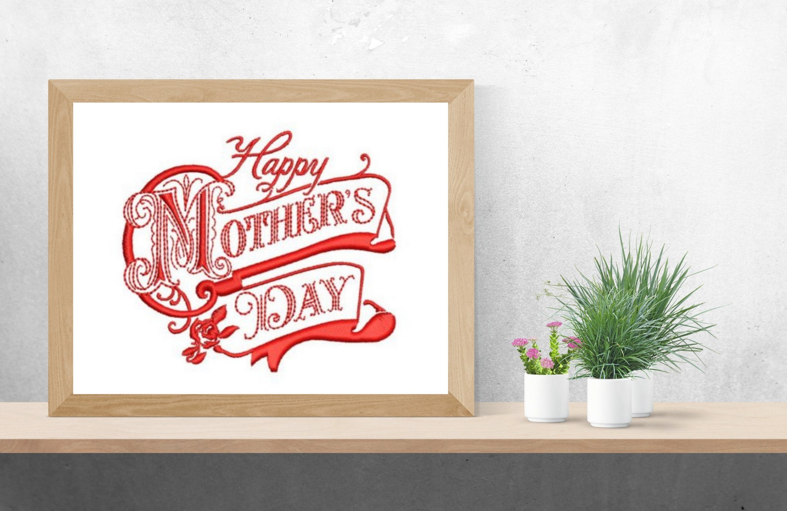 Happy mothers day old fashion embroidery design digital files  etsy Happy mothers day old fashion embroidery design digital files  etsy