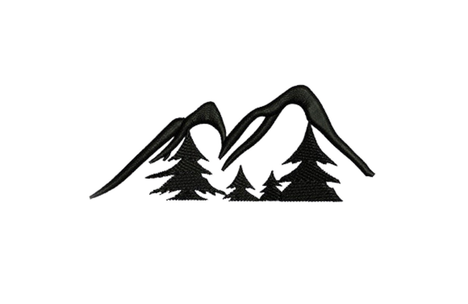 Mountains and trees embroidery design camping embroidery  etsy Mountains and trees embroidery design camping embroidery  etsy