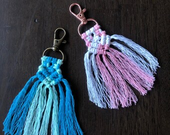 Customizable Macrame Keychain