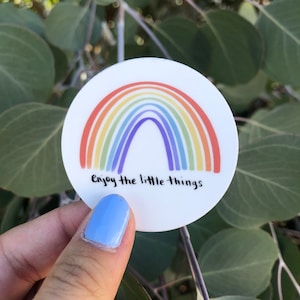Enjoy the Little Things Sticker