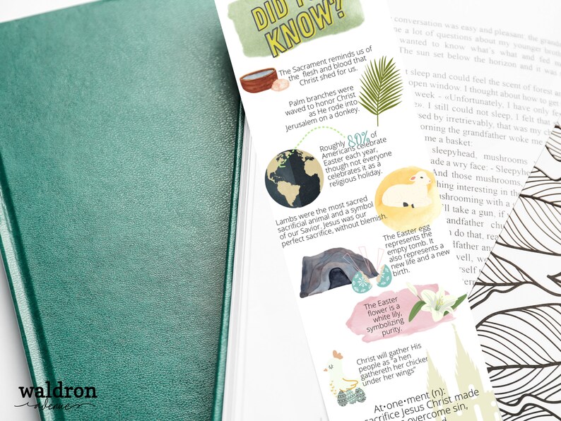 Printable Easter Bookmark | 2 Sided Easter Printable Bookmark | Easter ...