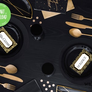 The Great Gatsby Printable Placecards | Gatsby Bachelorette Party ...