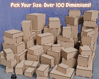 Laser Cut Flip-Up Lid Box: 100+ Dimensions, DIY Storage (DXF and PDF)