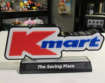 Kmart Replica Sign: Lighted Desk Display, Retro Decor
