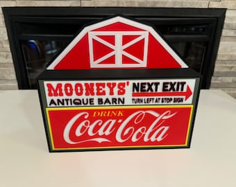 Coca  Cola Mooney's Antique Barn Rock City Collectables