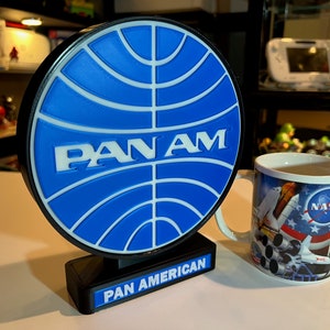 PAN AM Lighted Sign - Pan American Airways
