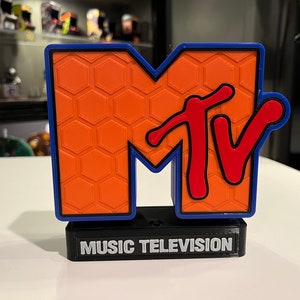 MTV Lighted Sign - Battery or AC Power Option