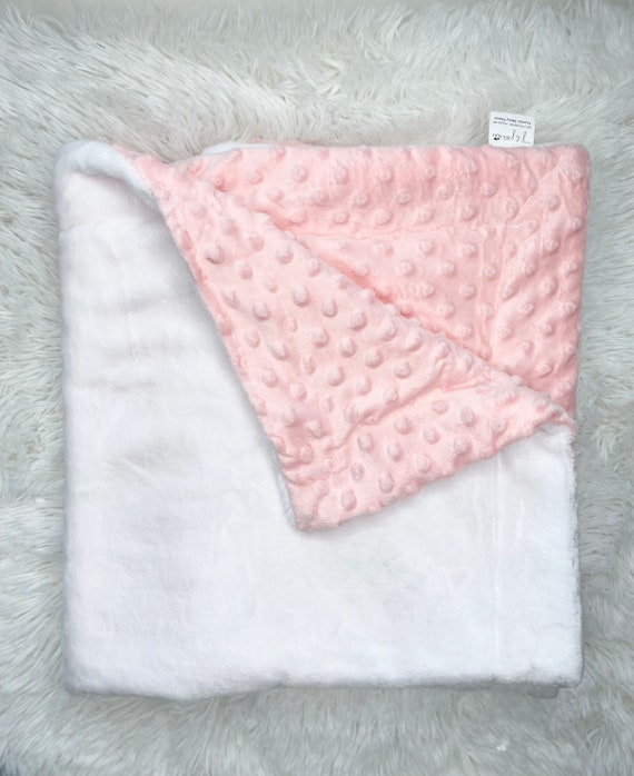 Light Pink Sublimation Baby Blanket 100 Polyester Baby Etsy