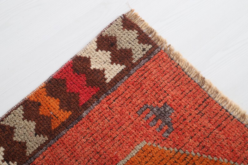 3x11 Turkish Runner, Vintage Runner, Turkey Runner, 3x11 Vintage Rug, Oushak Runner Rug,Hallway Rug, Kitchen Rug, Runner Rug,Oushak Rug,5212 image 8