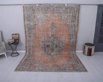 Överdimensionerad matta 7x11, Naturlig matta 7x11, Neutral matta, Vintagematta, Antik matta, Oushakmatta, Turkisk matta, Anatolisk matta, Överdimensionerad turkisk matta, 34333