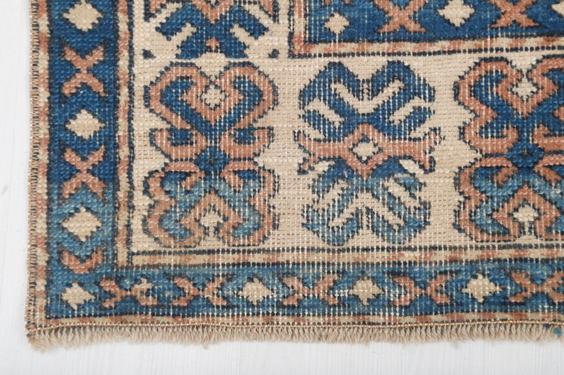 Turkish Vintage Rug, Vintage Turkish Rug, Oushak Pastel Rug, 5x8 Rug, Anatolian Soft Rug, Area Rug,Bohemian Rug,Pastel Rug,Natural Rug,552 image 8