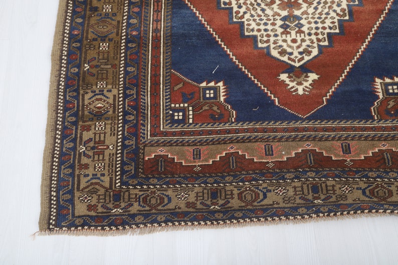 Anatolian Rug 5x6, Boho Rug, Turkish Oushak Rug, Vintage Turkish Rug, 5x6 Rug, Area Rug, Decorative Rug, Bohemian Rug, Handknotted Rug,6189 image 8