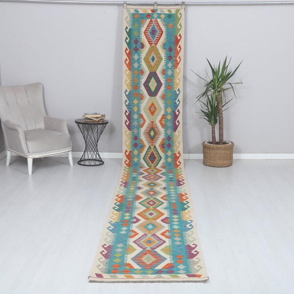Kilim White Runner Etsy
