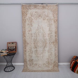 4x7 Vintage Rug, Oushak Rug, Turkish Vintage Rug, Vintage Oushak Rug, 4x7 Turkish Rug, Area Rug, Bohemian Rug, Soft Rug,Handmade Rug,8956