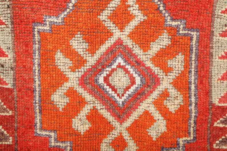 3x10 Runner Rug, Natural Runner Rug, Kitchen Rug, Turkish Runner, Vintage Runner, Runner Rug,Anatolian Runner,Oushak Runner,Hallway Rug,1014 image 4