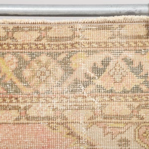 3x23 Rug, Muted Runner, Vintage Runner Rug, Turkish Runner Rug,Oushak Runner Rug,Oushak Rug, Faded Runner,Pastel Runner,Soft Runner Rug,5206 image 6