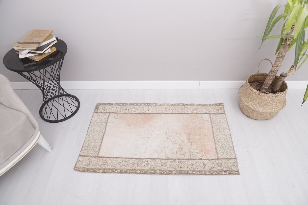 2x4 Oushak Mini Rug 2x4 Rug Vintage Mini Rug Turkish Door Etsy