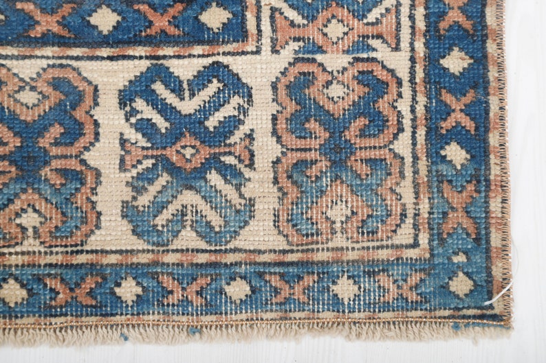 Turkish Vintage Rug, Vintage Turkish Rug, Oushak Pastel Rug, 5x8 Rug, Anatolian Soft Rug, Area Rug,Bohemian Rug,Pastel Rug,Natural Rug,552 image 9