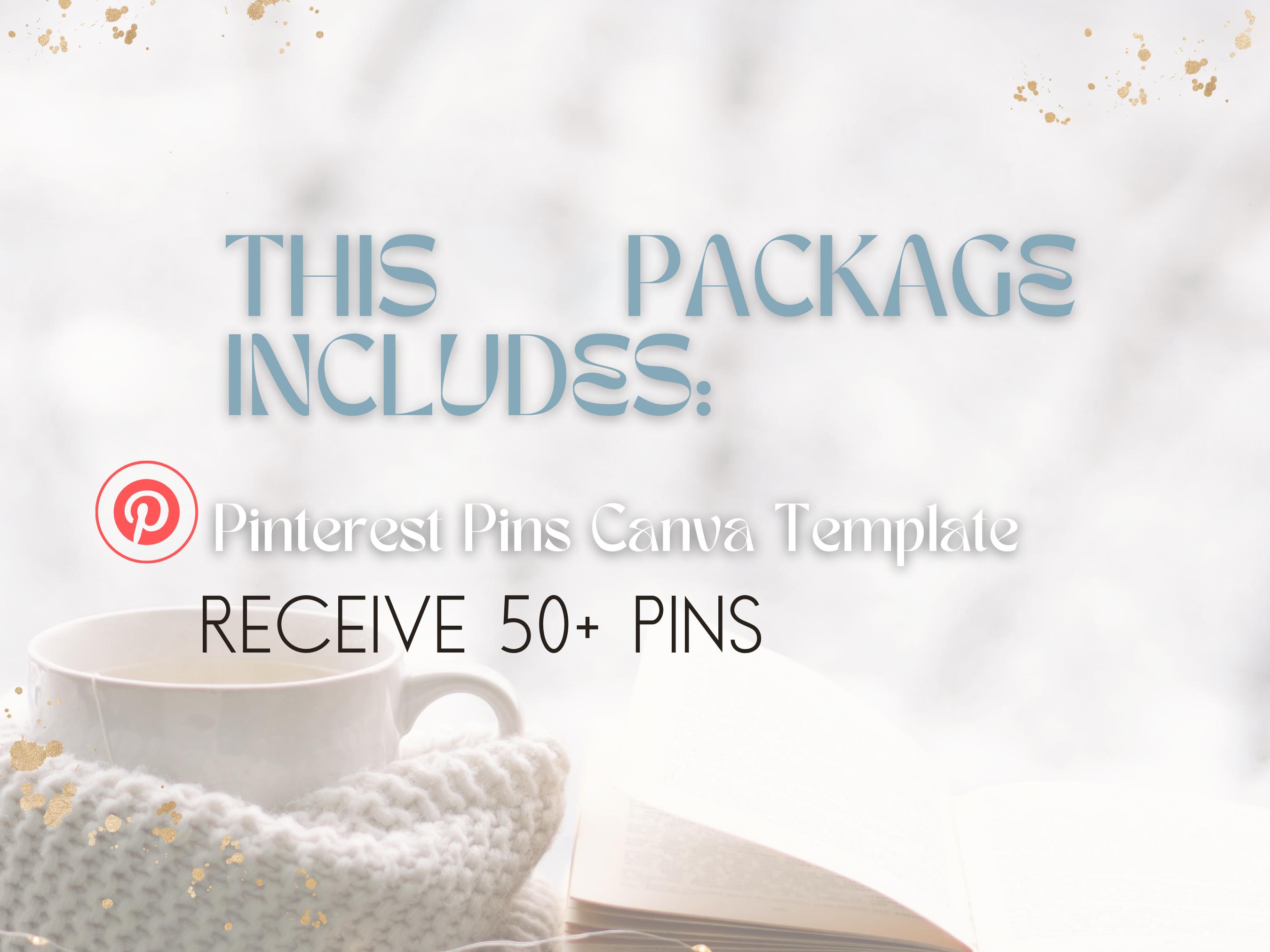 Holiday Pin Canva Template | Pinterest Pins | Seasonal Marketing ...