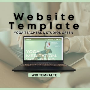 WIX Website Templates | Professional Website For Yoga Studios | Yoga Teachers | Yoga Membership Website Template | Online Booking Yoga Class