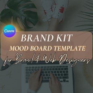Kit de marca del color del año Mousse de moca Tablero de inspiración Inspiración para diseñadores de marcas / Diseñadores de sitios web / Plantilla Canva
