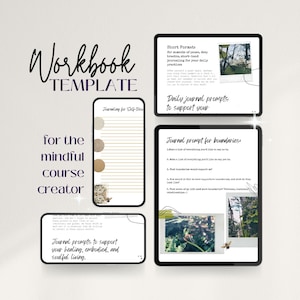 Spiritual Coaching Workbook Template -  Workbook Template for Mindful Coaches- Intention Journal - Workbook for Spiritual Growth Coaches
