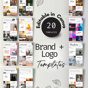 Kits de tableros de marca / Color melocotón del año 2024 / Plantillas de tableros de marca para empresas / Diseños de logotipos DIY / Tablero de estado de ánimo de Canva para marca