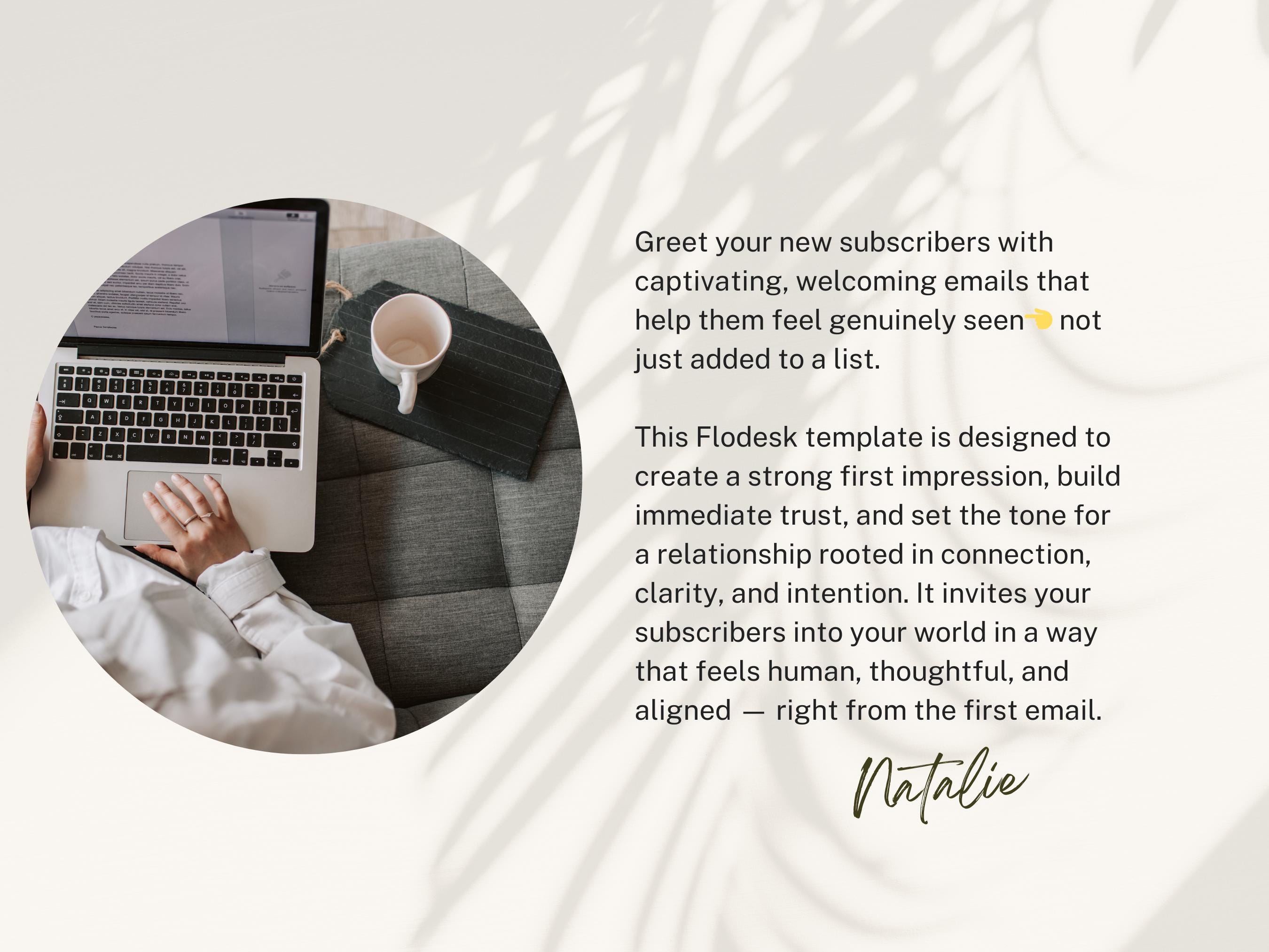 Welcome New Subscribers Email Template | Flodesk Email Template | Email ...