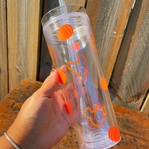 Pumpkin Mickey| Mickey Tumbler, Custom Tumbler, Spooky Cup, Cute Disney Cup