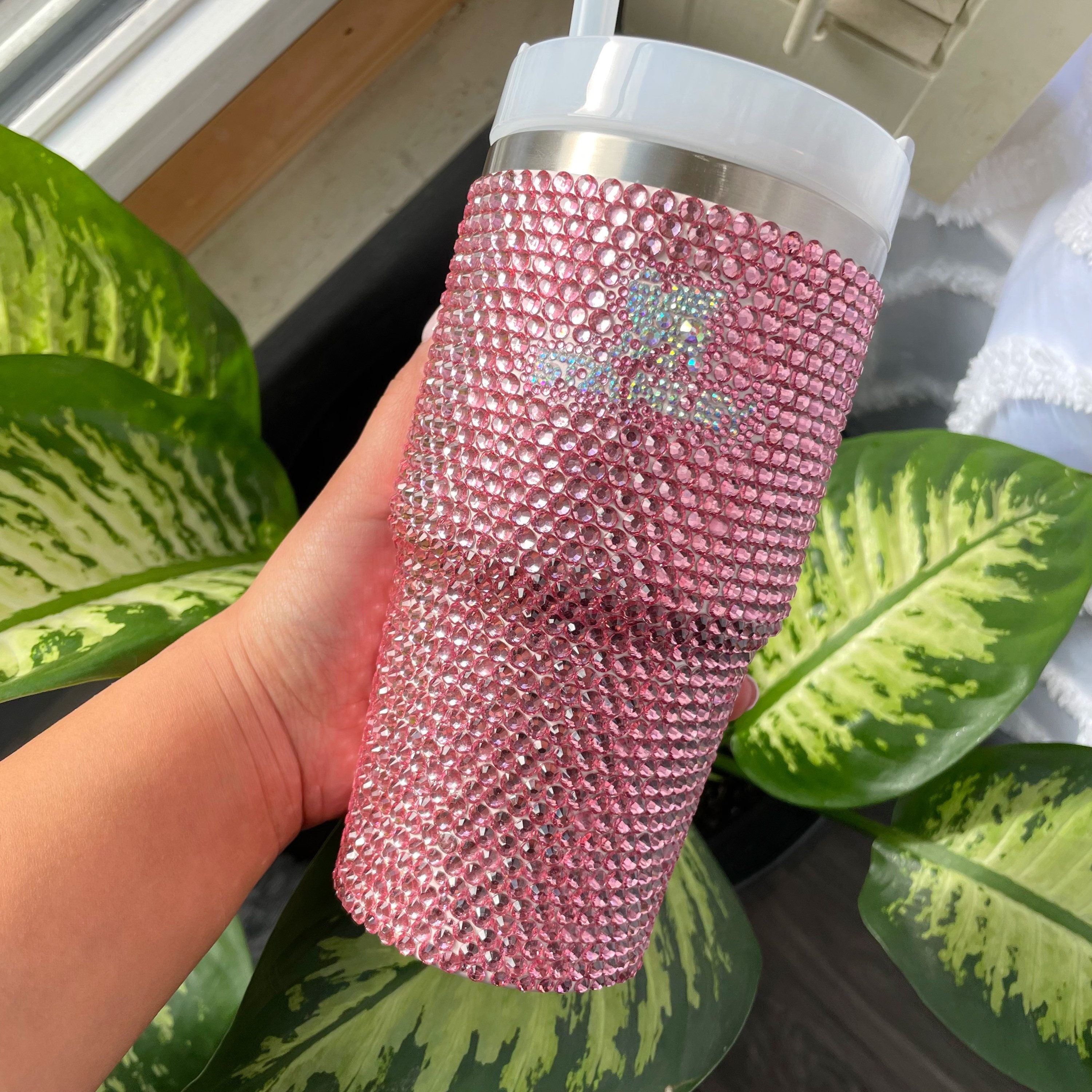  Bedazzled Stickers for Stanley Water Bottle Tumbler Cup,Bling  Sticker Accessories for Stanley Dupe with Handle 10Packs(Rose Red) : Home &  Kitchen