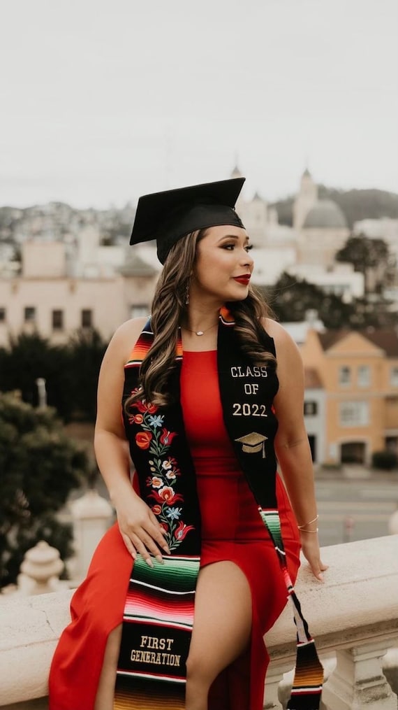 mexican graduation dress Sarape Mexican Graduation Stoles 2026 – Colores Mexicanos: Chicago's Mexican  Gift Shop main image 0
