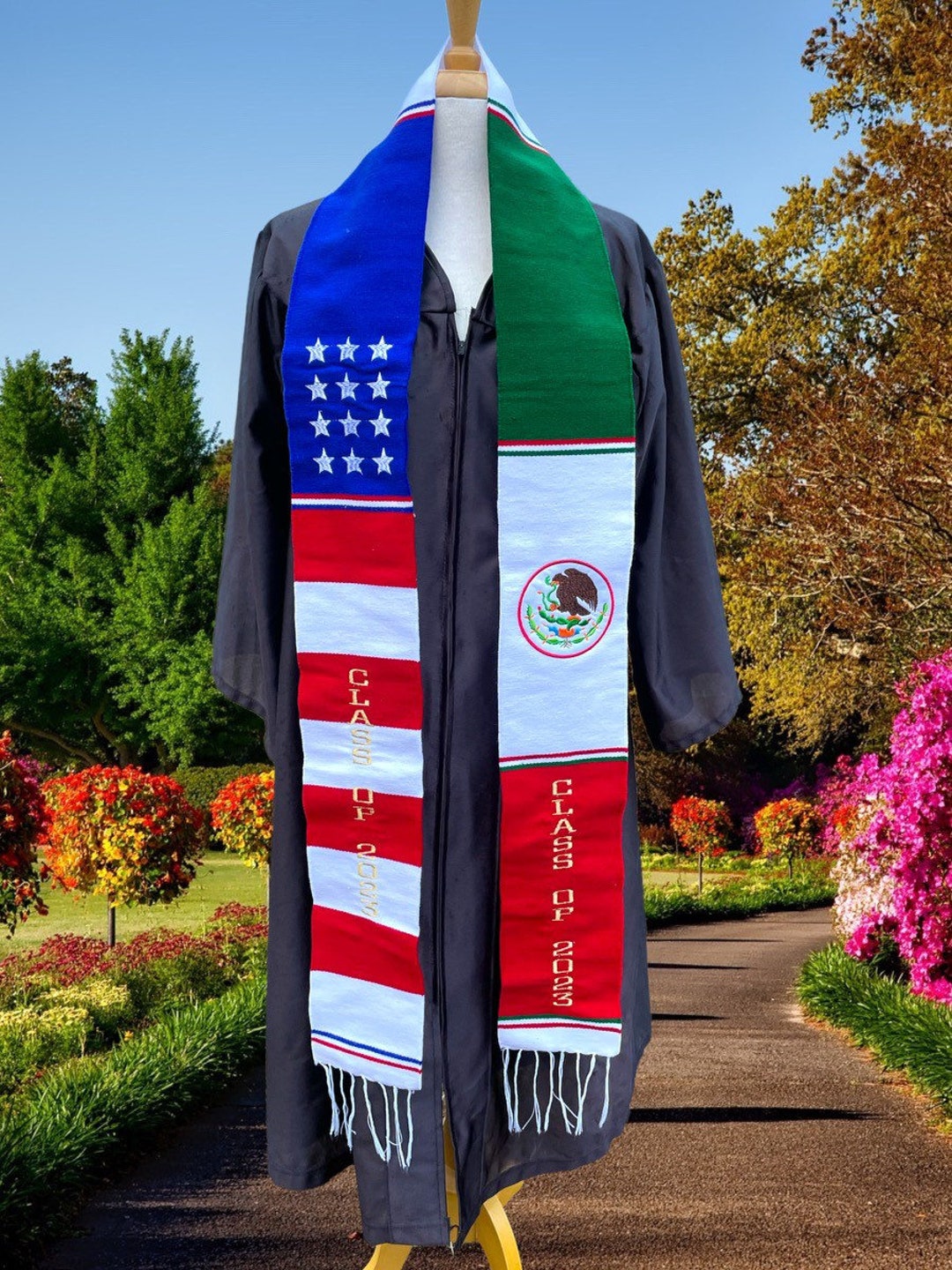 Mexican Graduation Sash Virgen De Guadalupe