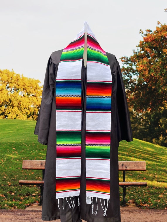 Pride Graduation Stole | Design Your Own | Free Shipping Graduation Stole with Multicolor Stripes display picture 1