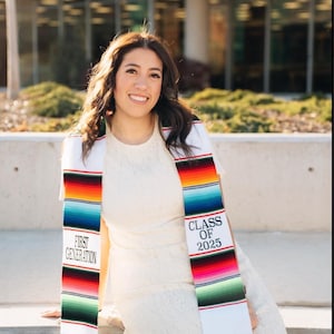 カスタムサラペ卒業ストール、パーソナライズストール、