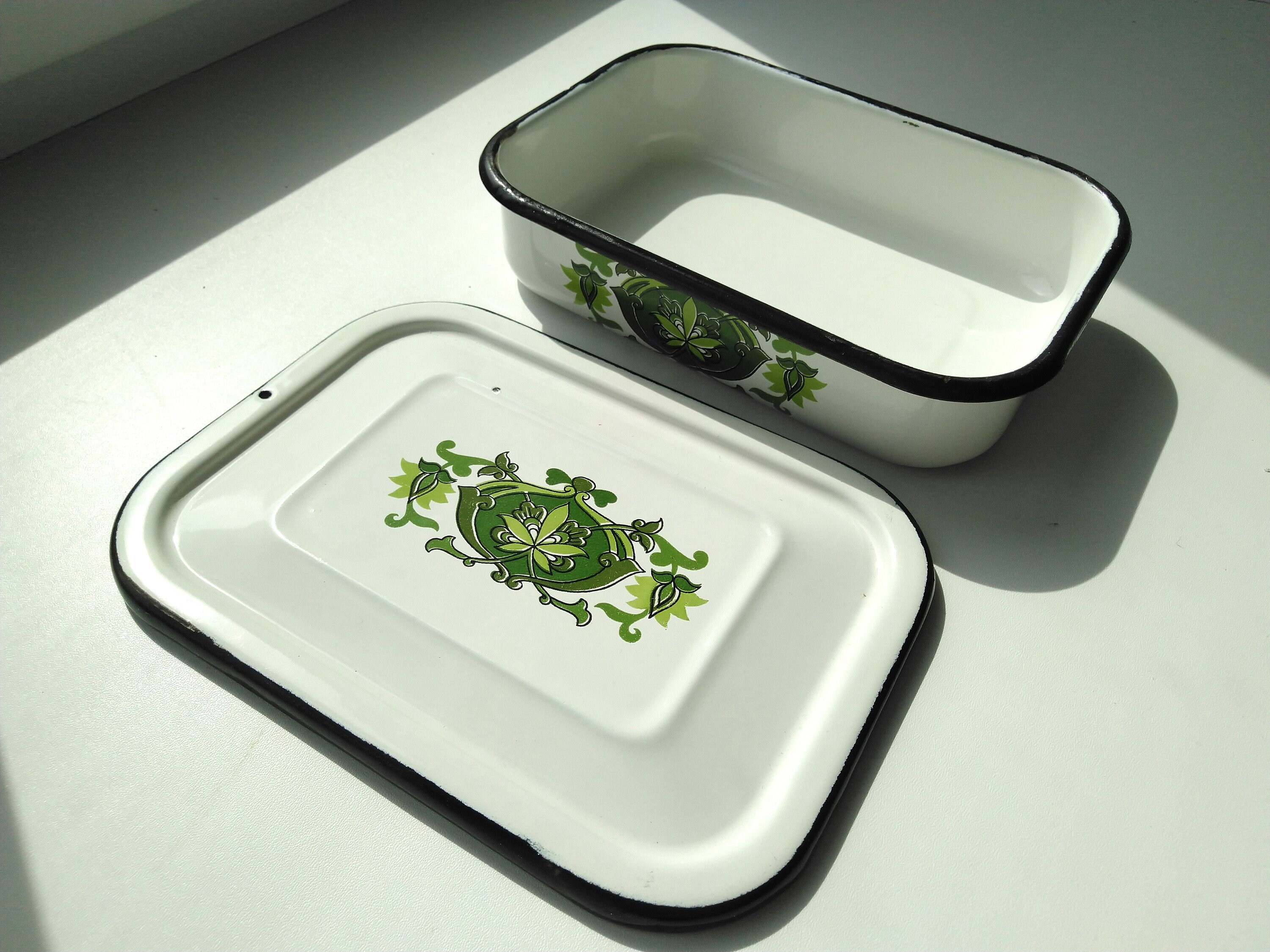 Emaille Behälter Vintage Metallbehälter Emaille Kochgeschirr | Etsy