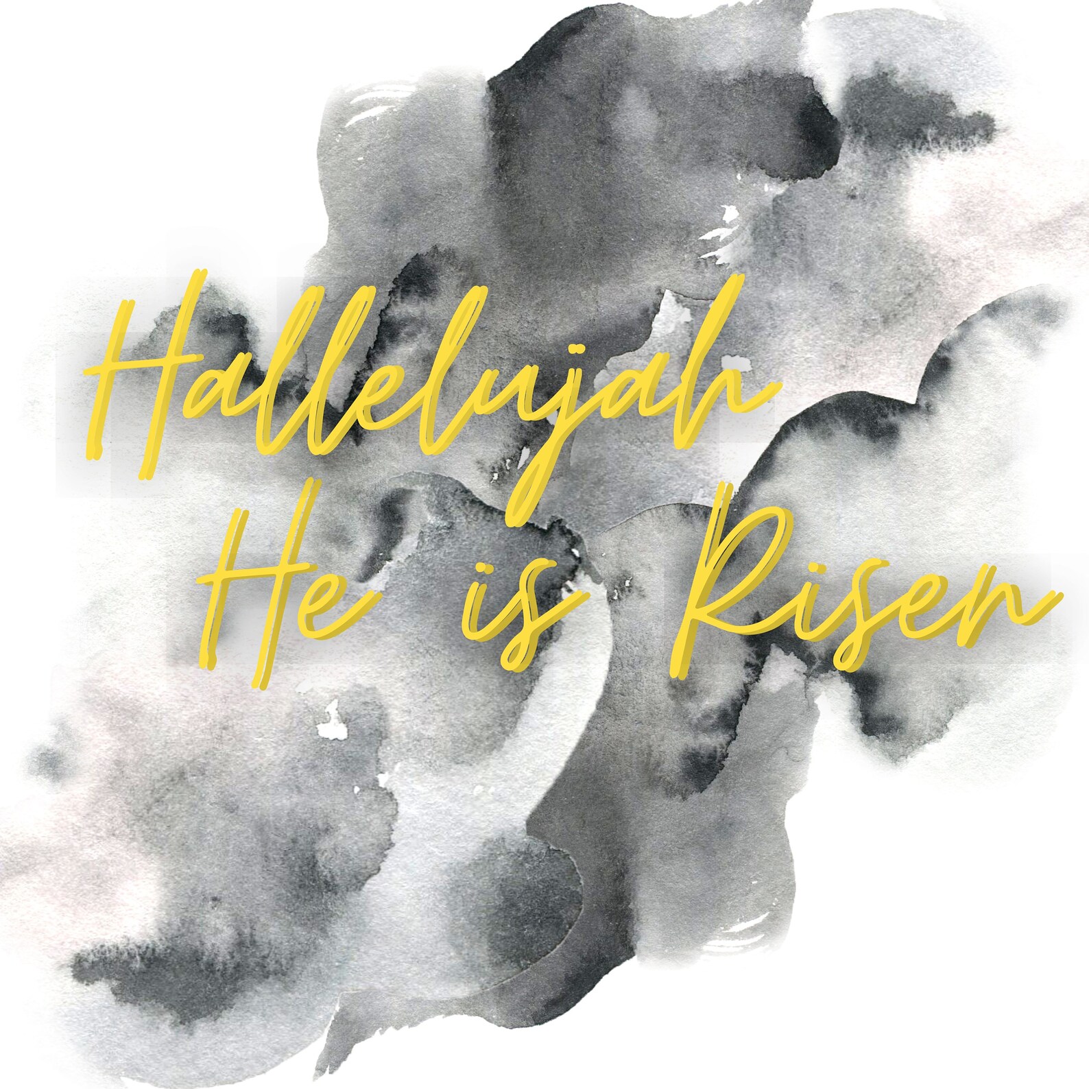 Hallelujah He is Risen Easter Digital Print Printable | Etsy