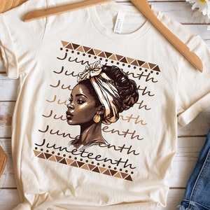 Juneteenth Melanin Women&#39;s Shirt, Black Owned Shop, Black Independence Day, African Juneteenth Girl&#39;s Tee, Cute Free-ish Juneteenth Shirt