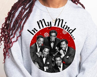 In My Mind Christmas Sweatshirt,  Funny African American Christmas Sweatshirt, Women's Christmas Sweater, Black Christmas Pajamas Tops