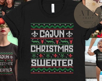 Cajun Matching Family  Shirts, Cajun Christmas, Ugly Xmas, Louisiana Christmas, Florida Christmas Sweater, Southern Xmas Shirt, Matching PJs