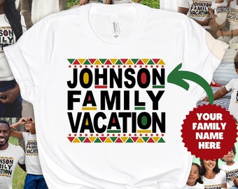 Camisas familiares personalizadas a juego, vacaciones familiares negras personalizadas, tienda de propiedad negra, camisas de vacaciones de verano negras, camisas de vacaciones personalizadas