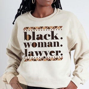 Black Woman Lawyer Sweatshirt, Black Lawyer Hoodie, Black Women in Law, Black Attorney Gift, Born To Argue, Black Owned Shops
