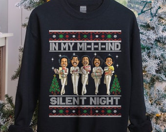 In My Mind Christmas Sweatshirt, Temptations Christmas Sweater, Ugly Holiday Sweater, African American Xmas Sweatshirt, Black Owned Shop