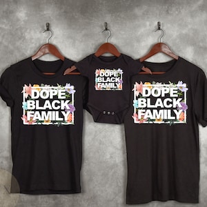 Chemises de famille assorties, Dope Black Family, Black Owned Shop, Chemises assorties de famille afro-américaine