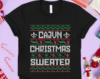 Cajun Christmas Sweater, Funny Xmas Shirt, Ugly Xmas, Louisiana Christmas Shirt, Florida Christmas Sweater, New Orleans Xmas, Xmas Gift