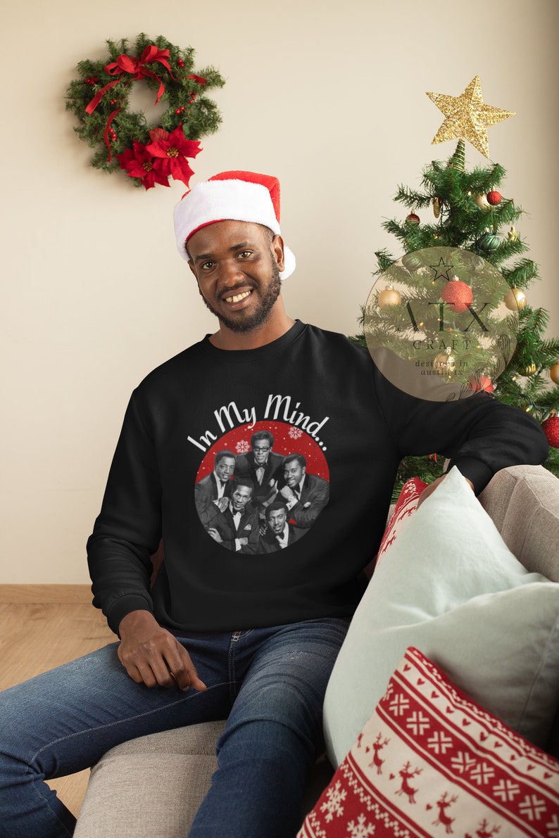 In My Mind Christmas Sweatshirt, Funny African American Christmas Sweatshirt, Black Family Christmas Hoodie, Black Christmas Pajamas Tops image 5
