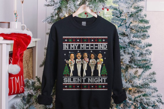 In My Mind Christmas Sweatshirt, Temptations Christmas Sweater, Ugly Holiday Sweater, African American Xmas Sweatshirt, Black Owned Shop