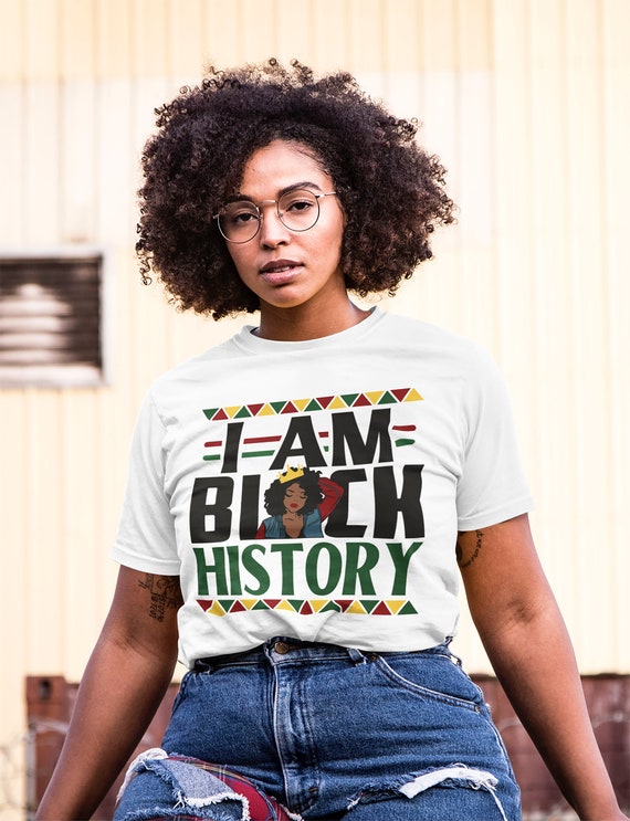 Black Queen, I Am Black History, Black Owned Clothing, Black History Shirt,  Black History Shirt for Couples, His and Her Shirts 