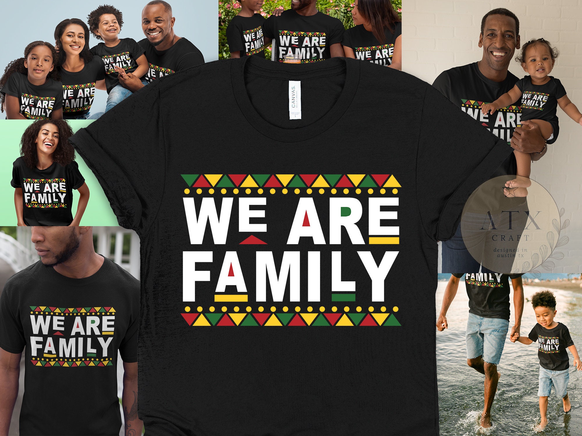 Black Family Matching Shirts We Are Family Black Family - Etsy